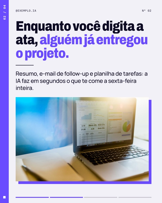Slide 2 do carrossel de exemplo de tecnologia