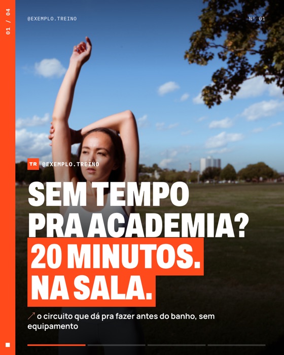 Capa de treino, laranja